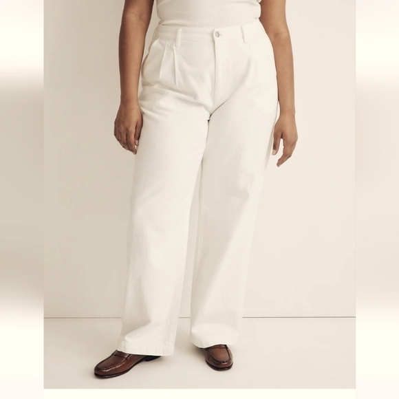 Madewell The Harlow Wide-Leg Jean in Tile White size 32 NWT NK798 - Picture 2 of 16